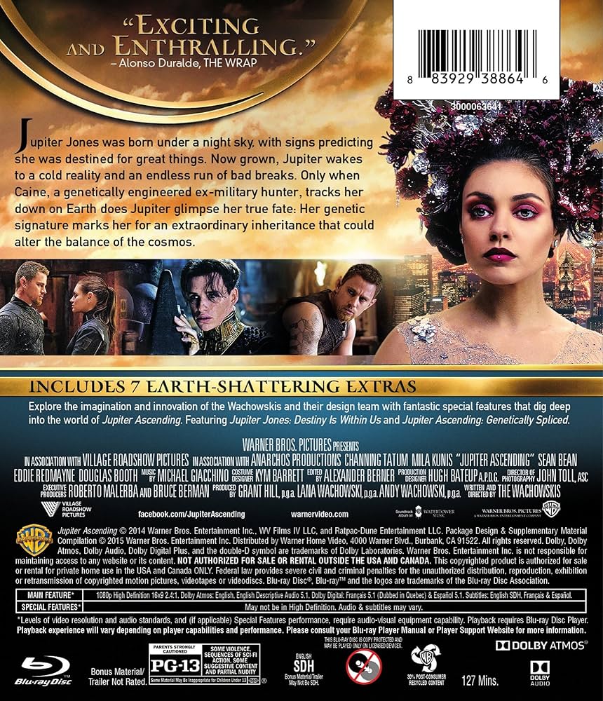 Amazon.com: Jupiter Ascending (Blu-ray) : Channing Tatum